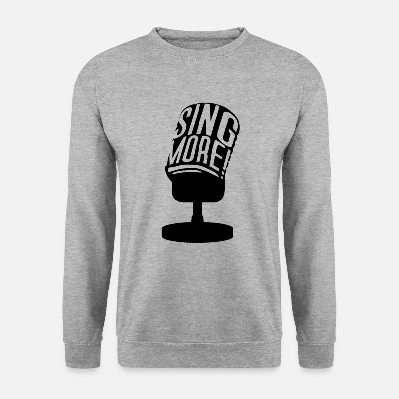 Sänger Singen - Unisex Pullover - Weißgrau meliert