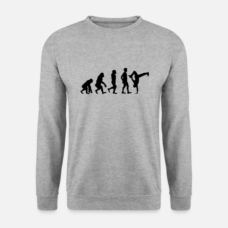 Breakdancer Tänzer - Unisex Pullover - Weißgrau meliert