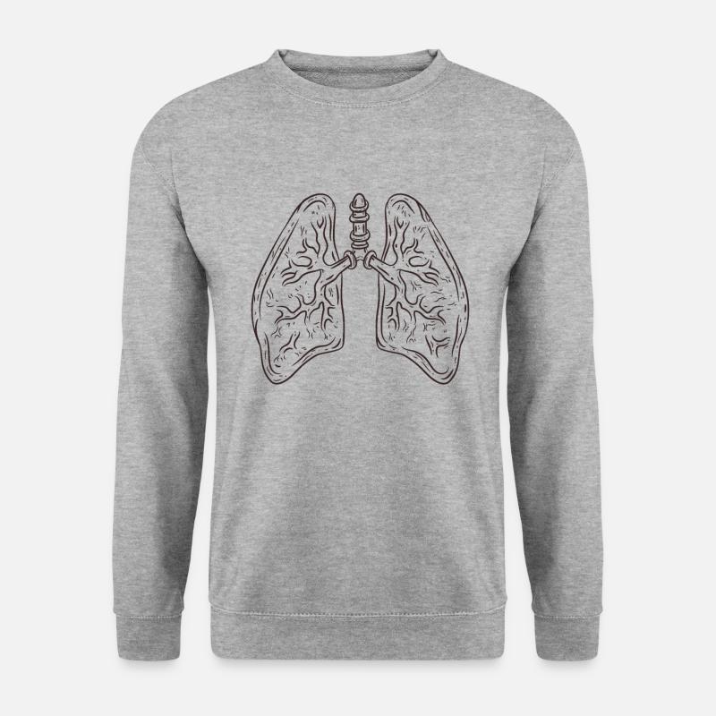 lung - Unisex Sweatshirt - salt & pepper