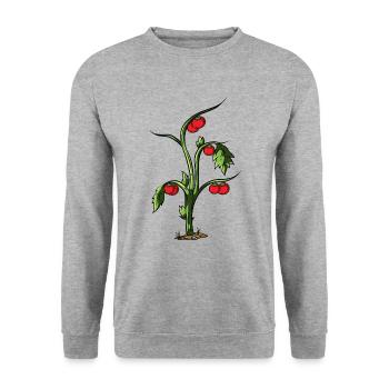 Tomate - Sweat-shirt Unisexe - gris chiné - Devant - Alina (178cm) & Michal (187cm)