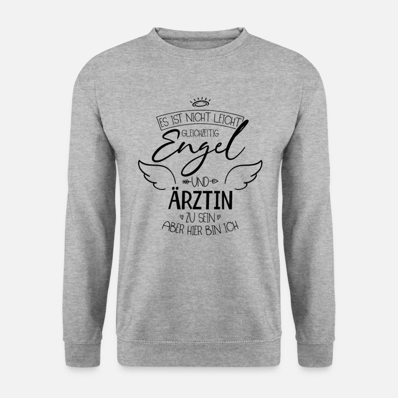 Ärztin - Unisex Pullover - Weißgrau meliert