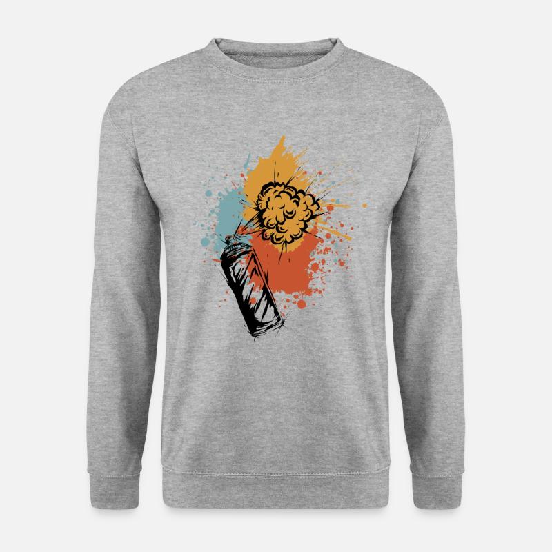Spray can graffiti - Unisex Sweatshirt - salt & pepper
