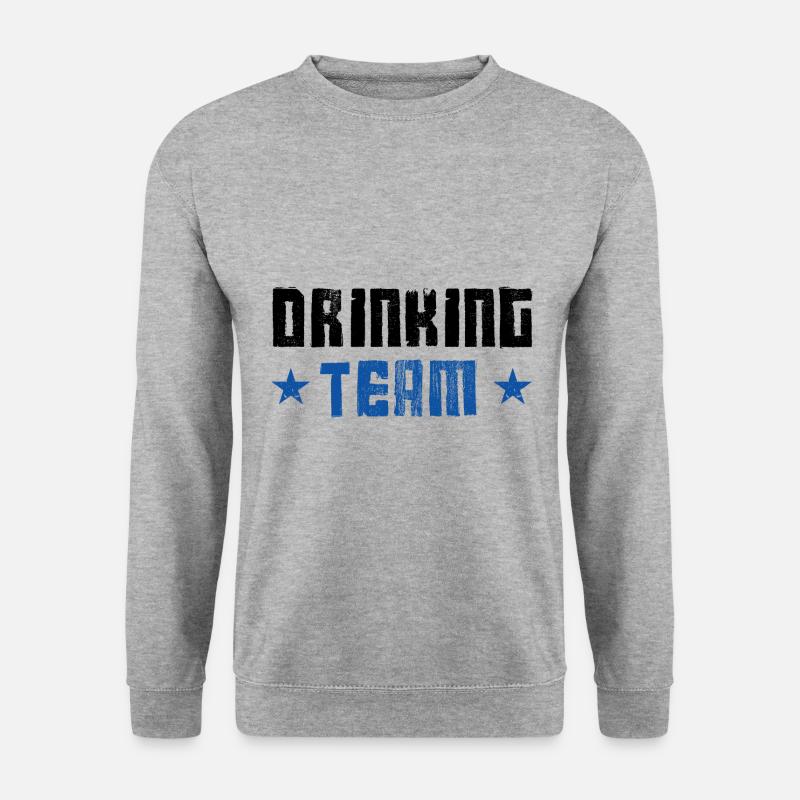 Drinking Team - Unisex Pullover - Weißgrau meliert