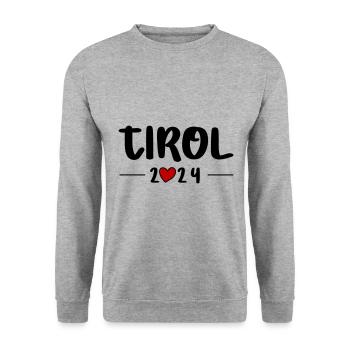 Tyrol 2024 Heart Journey - Unisex Sweatshirt - salt & pepper - Front - Alina (178cm) & Michal (187cm)