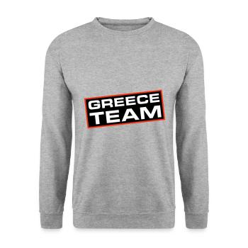 Équipe Grèce - Sweat-shirt Unisexe - gris chiné - Devant - Alina (178cm) & Michal (187cm)