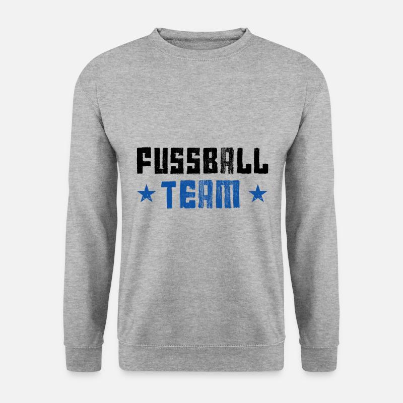 Fussball Team - Unisex Pullover - Weißgrau meliert