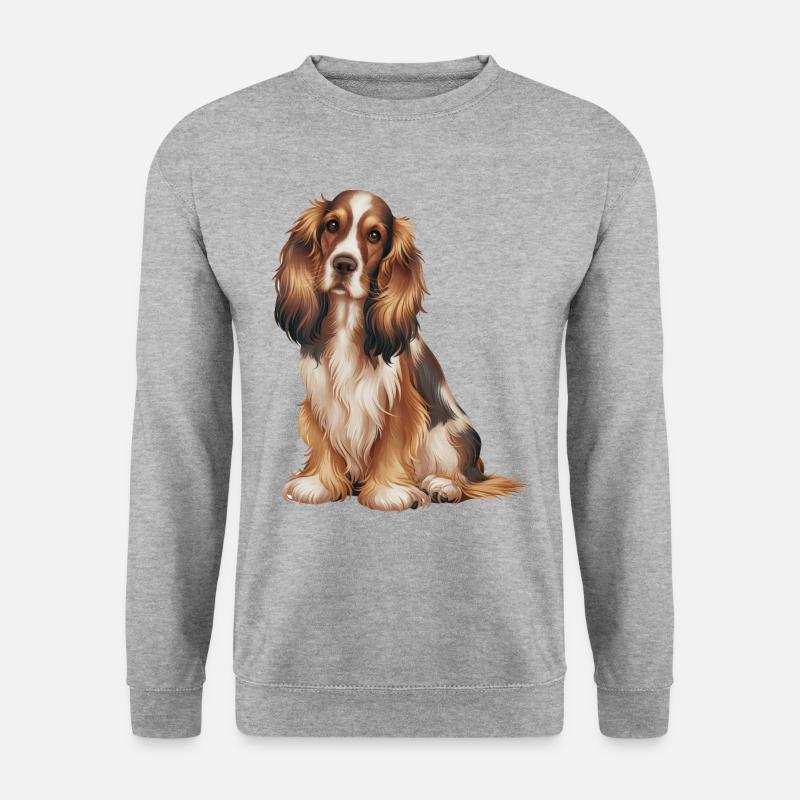 American Cocker Spaniel Dog - Unisex Sweatshirt - salt & pepper