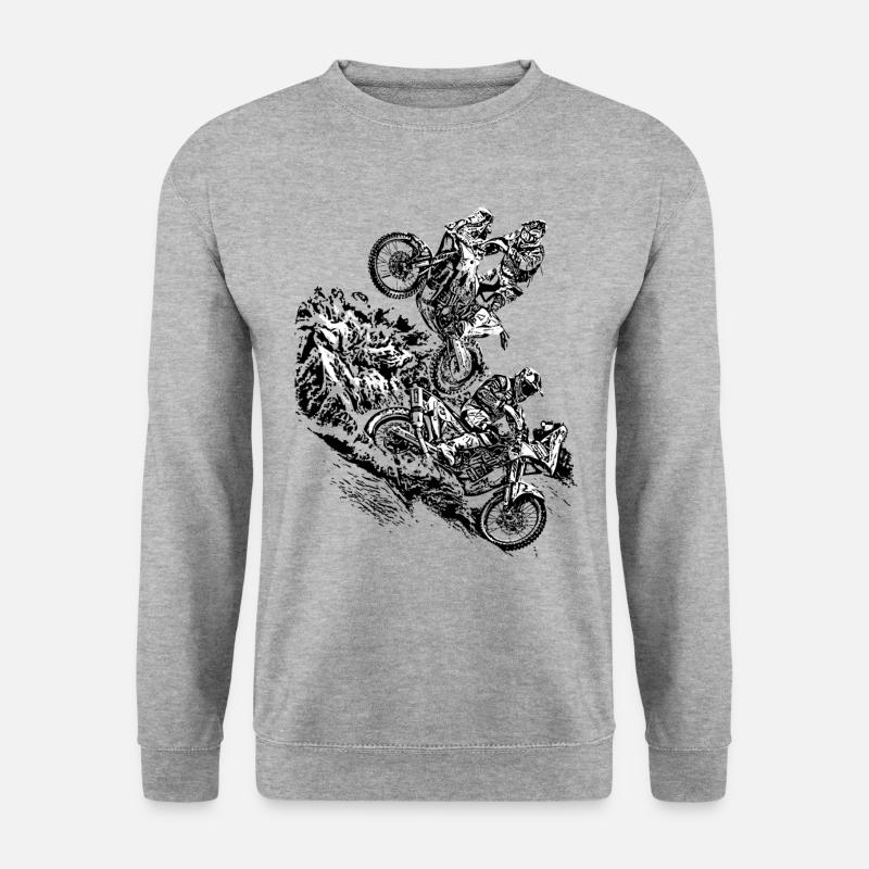 Rally Überfall - Unisex Pullover - Weißgrau meliert