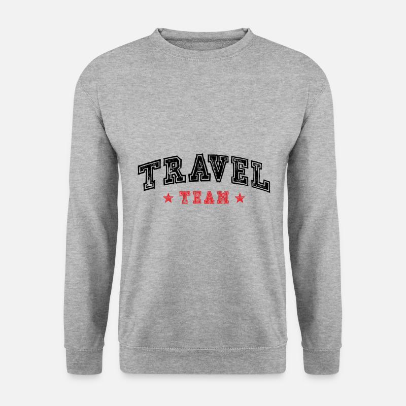 Travel Team - Unisex Pullover - Weißgrau meliert