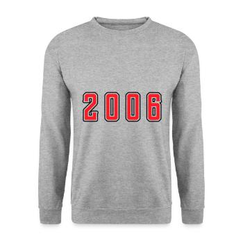 Anniversaire 2006 - Sweat-shirt Unisexe - gris chiné - Devant - Alina (178cm) & Michal (187cm)