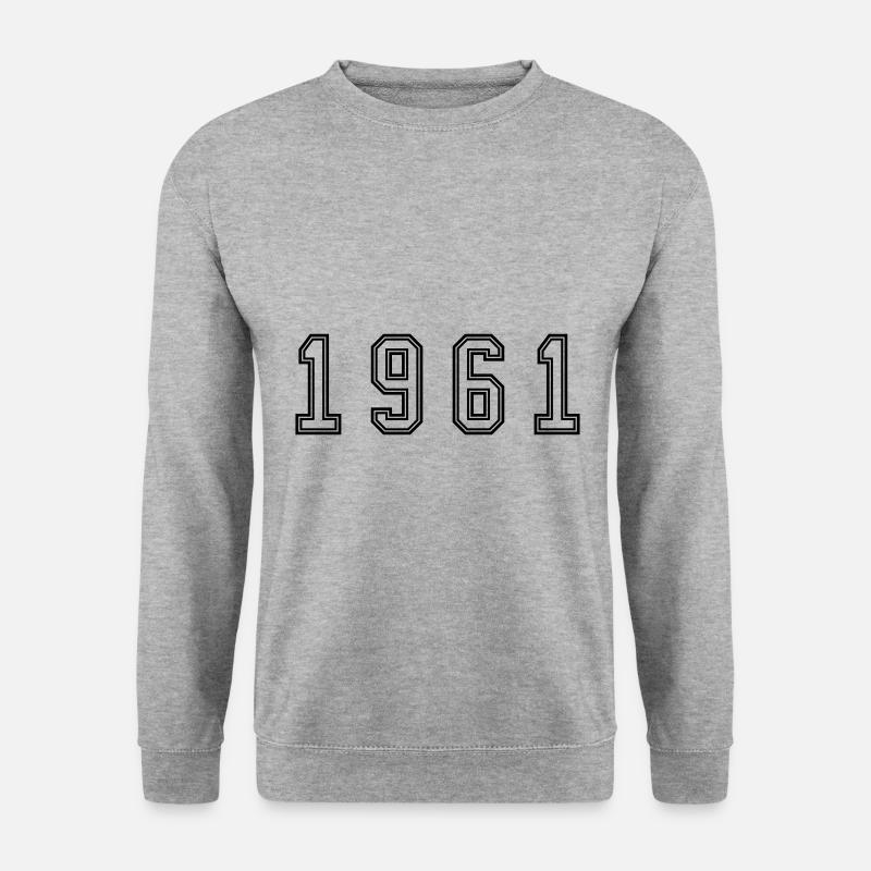Numéro de l’année 1961 - Sweat-shirt Unisexe - gris chiné