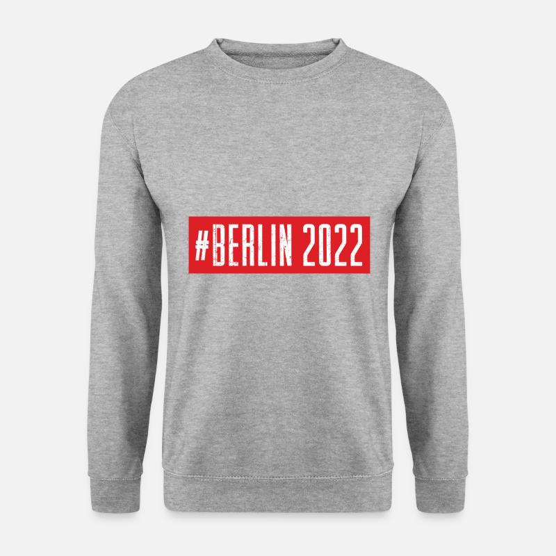 Berlin 2022 - Unisex Pullover - Weißgrau meliert