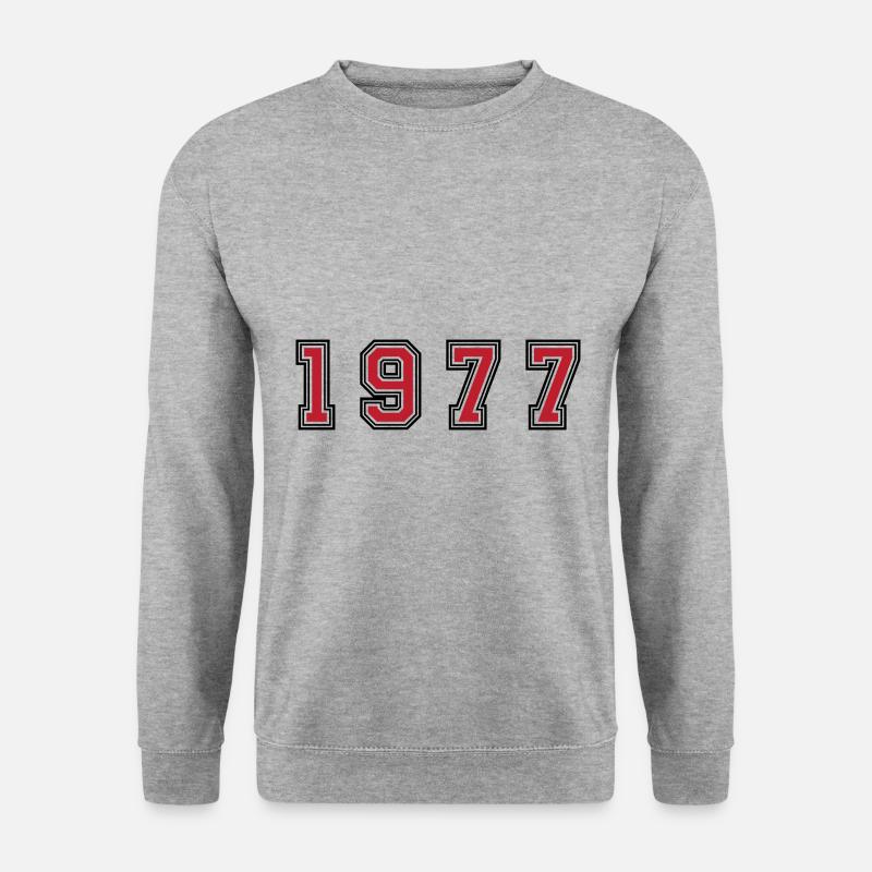 1977 year number - Unisex Sweatshirt - salt & pepper