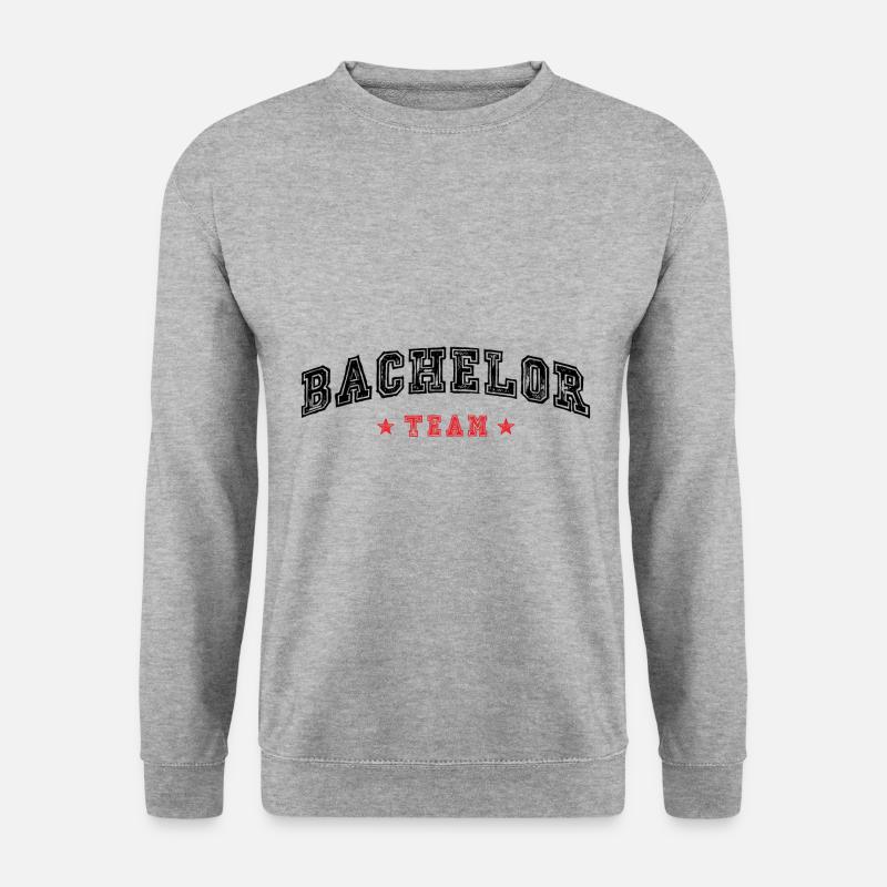 Bachelor Team - Unisex Pullover - Weißgrau meliert