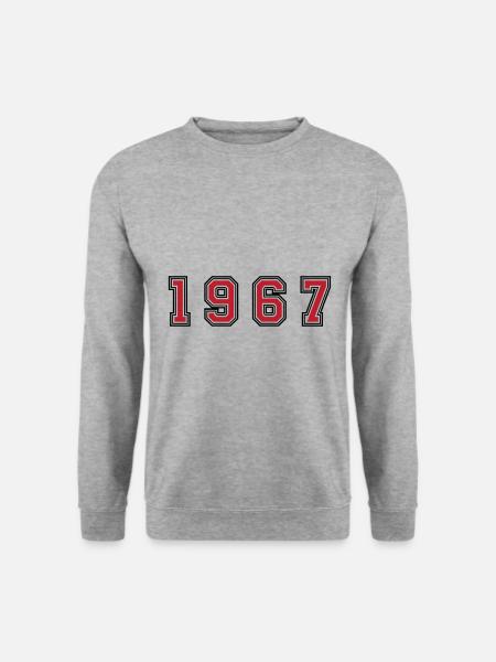 1967 year number - Unisex Sweatshirt - salt & pepper