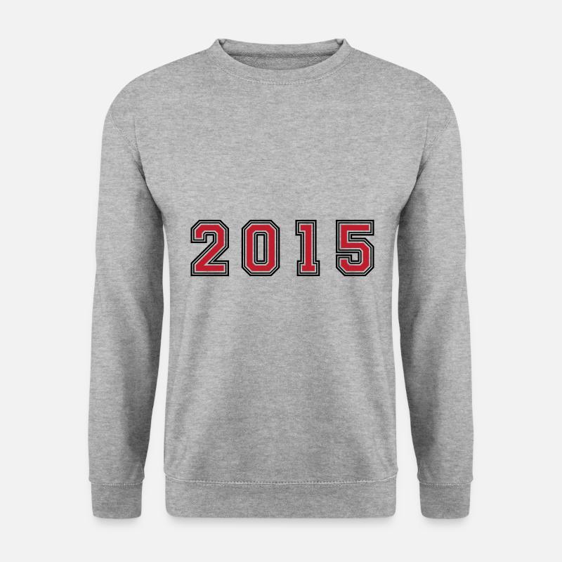 2015 year number - Unisex Sweatshirt - salt & pepper