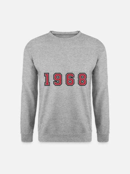 1968 year number - Unisex Sweatshirt - salt & pepper