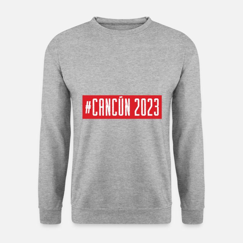 Cancun 2023 - Unisex Pullover - Weißgrau meliert