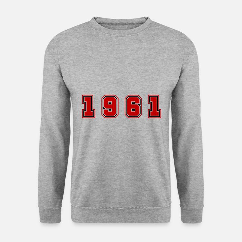 Numéro de l’année 1961 - Sweat-shirt Unisexe - gris chiné