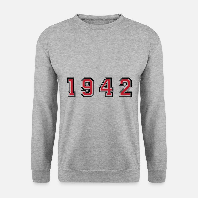 Numéro de l’année 1942 - Sweat-shirt Unisexe - gris chiné