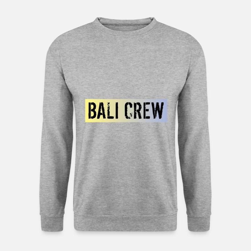 Bali Crew - Unisex Pullover - Weißgrau meliert
