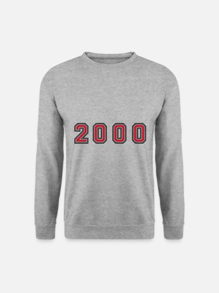 2000 year number - Unisex Sweatshirt - salt & pepper