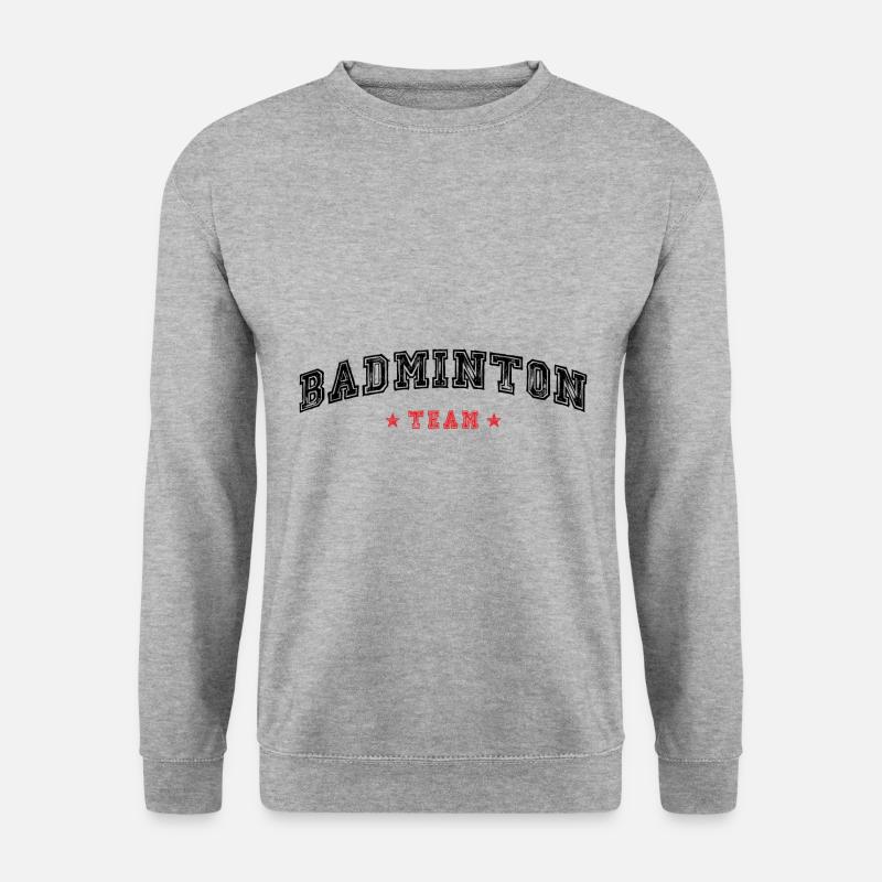 Badminton Team - Unisex Pullover - Weißgrau meliert