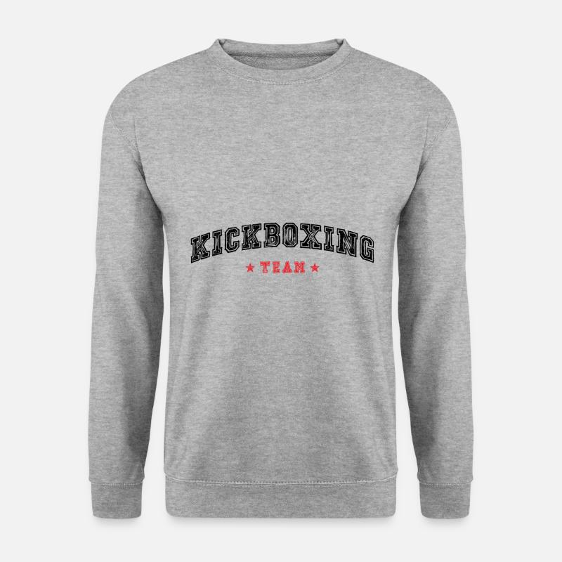 Kickboxing Team - Unisex Pullover - Weißgrau meliert