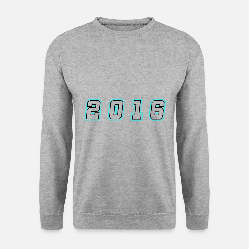 2016 Year Number - Unisex Sweatshirt - salt & pepper