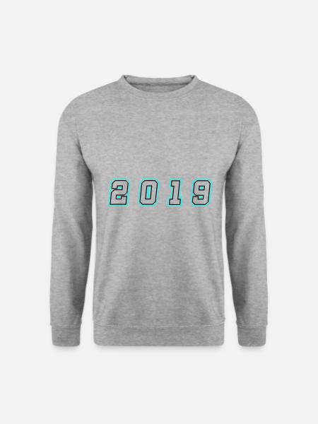 2019 Year Number - Unisex Sweatshirt - salt & pepper