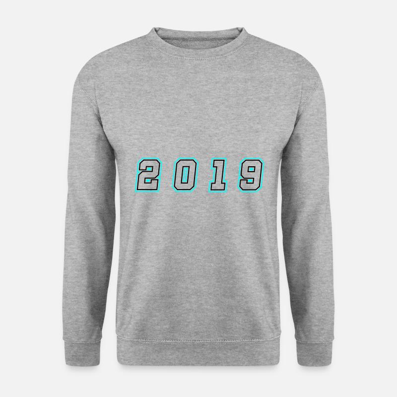 2019 Year Number - Unisex Sweatshirt - salt & pepper