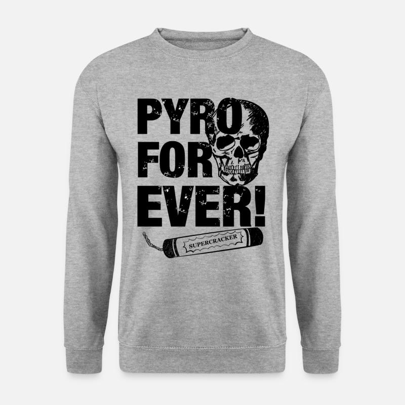 Fireworks skull Firecracker - Unisex Sweatshirt - salt & pepper