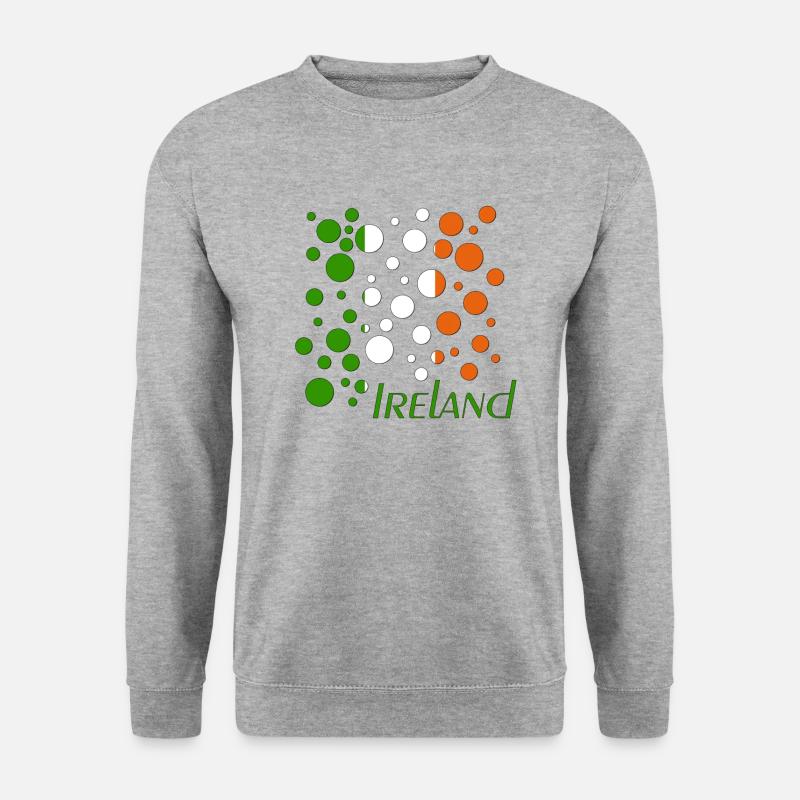 Ireland Bubbles - Unisex Pullover - Weißgrau meliert