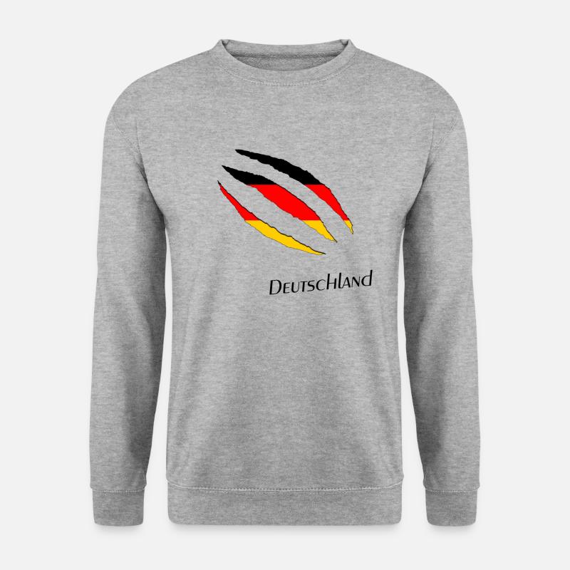 Deutschland - Unisex Pullover - Weißgrau meliert
