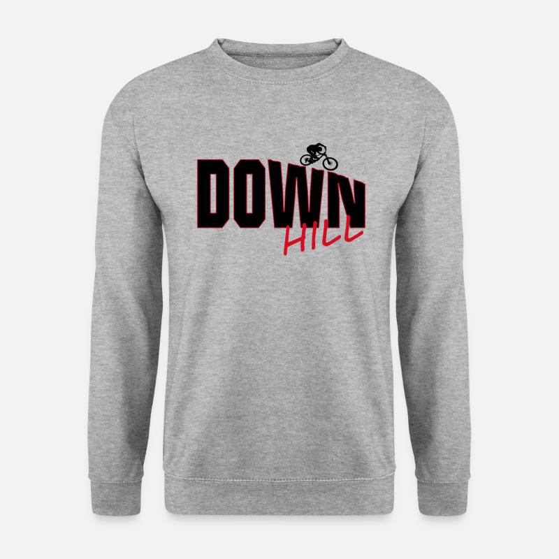 Downhill - Unisex Pullover - Weißgrau meliert