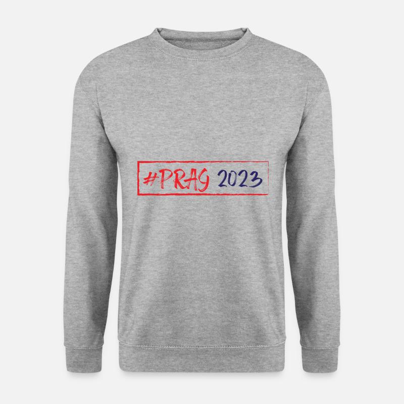 Prag 2023 - Unisex Pullover - Weißgrau meliert