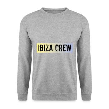 Ibiza Crew - Unisex Sweatshirt - salt & pepper - Front - Alina (178cm) & Michal (187cm)
