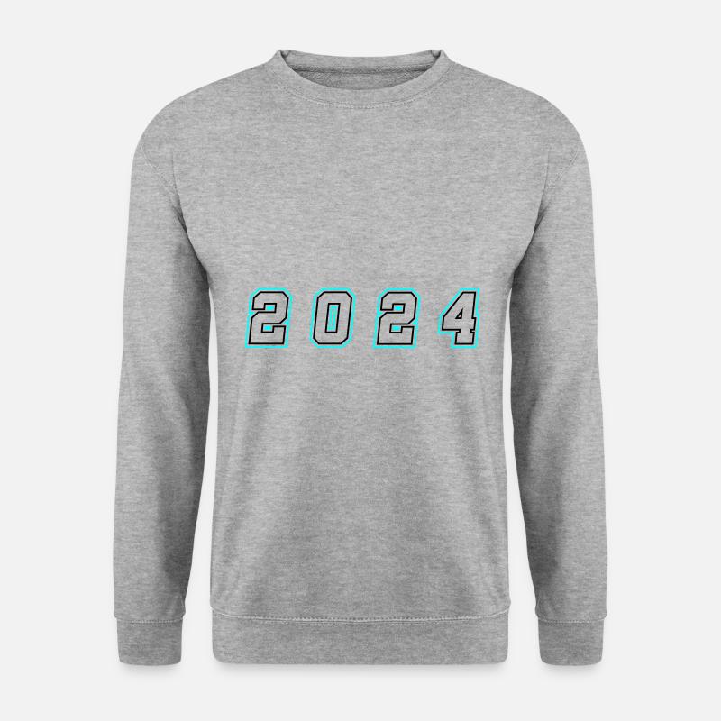 2024 year number - Unisex Sweatshirt - salt & pepper