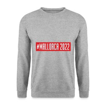 Mallorca 2022 - Unisex Pullover - Weißgrau meliert - Vorne - Alina (178cm) & Michal (187cm)