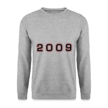 Numéro de l’année 2009 - Sweat-shirt Unisexe - gris chiné - Devant - Alina (178cm) & Michal (187cm)