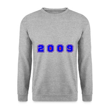 Numéro de l’année 2009 - Sweat-shirt Unisexe - gris chiné - Devant - Alina (178cm) & Michal (187cm)