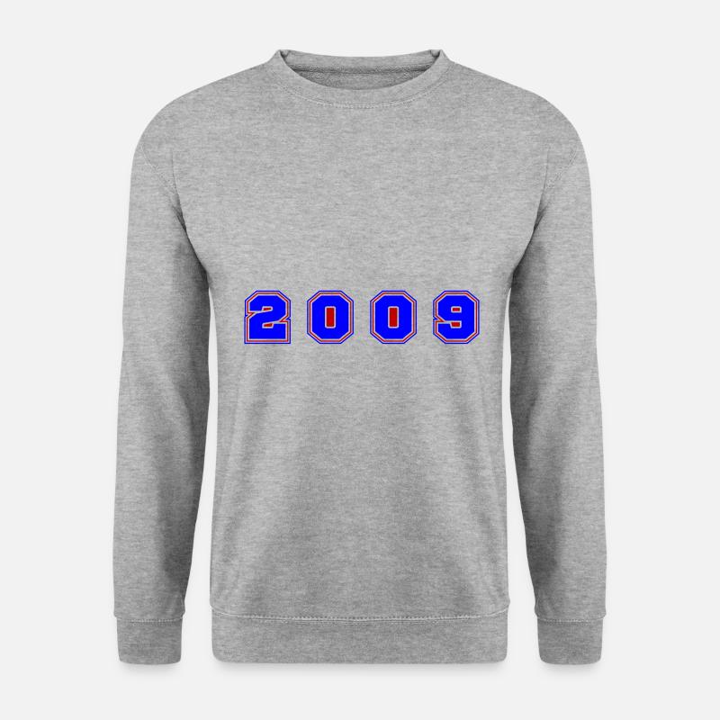 2009 Year Number - Unisex Sweatshirt - salt & pepper