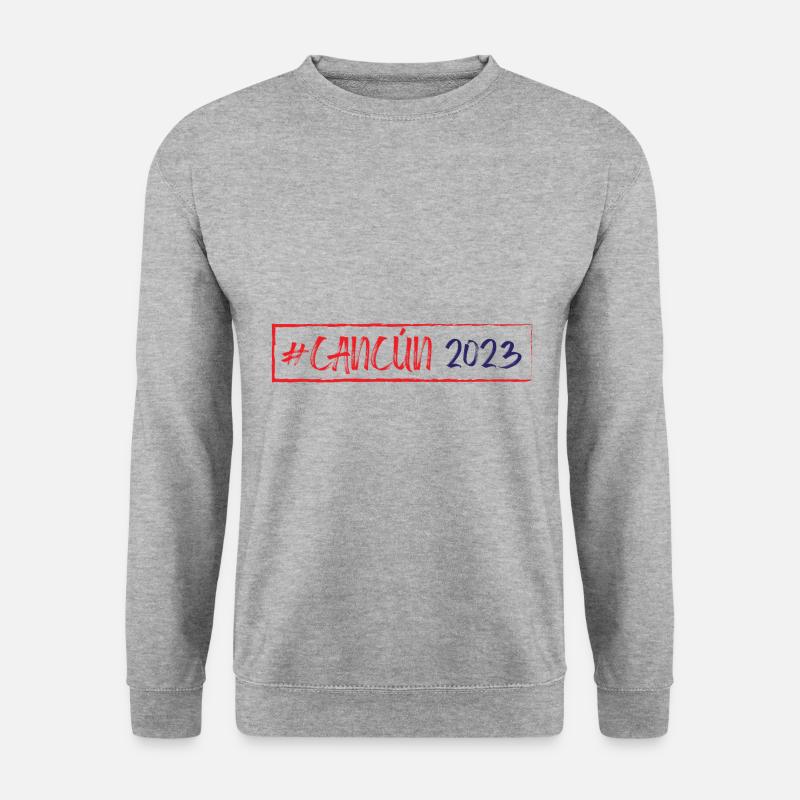 Cancun 2023 - Unisex Pullover - Weißgrau meliert