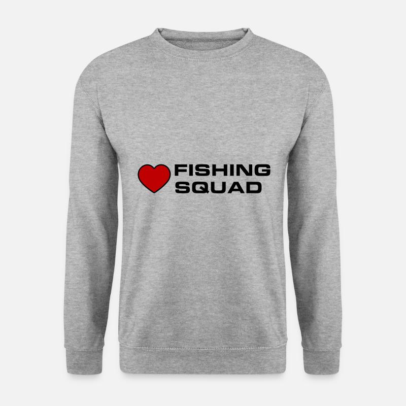 Fishing Squad - Unisex Pullover - Weißgrau meliert