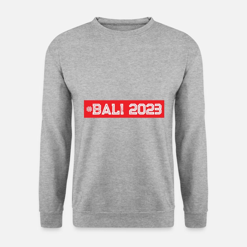 Bali 2023 - Unisex Pullover - Weißgrau meliert