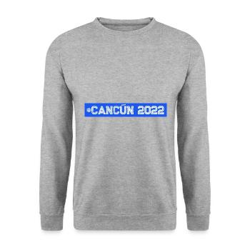 Cancun 2022 - Unisex Sweatshirt - salt & pepper - Front - Alina (178cm) & Michal (187cm)
