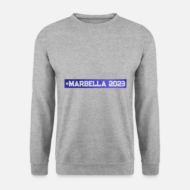 Marbella 2023 - Unisex Pullover - Weißgrau meliert