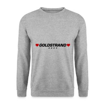 Golden Sands 2024 Heart - Unisex Sweatshirt - salt & pepper - Front - Alina (178cm) & Michal (187cm)