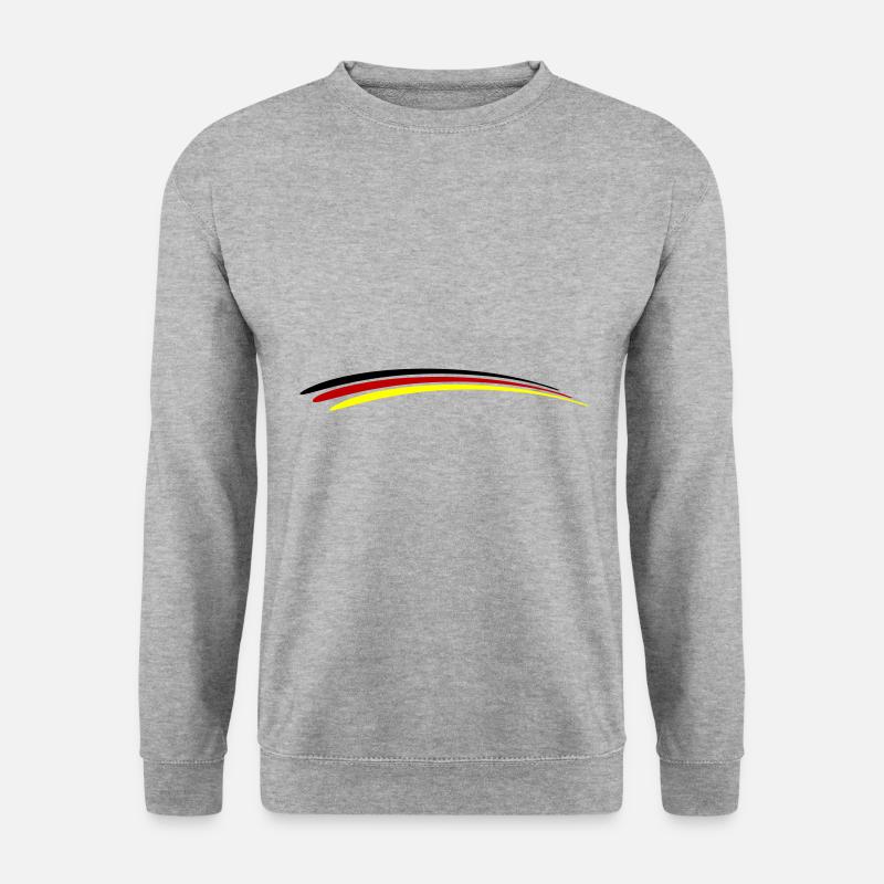 Deutschland Fahne - Unisex Pullover - Weißgrau meliert