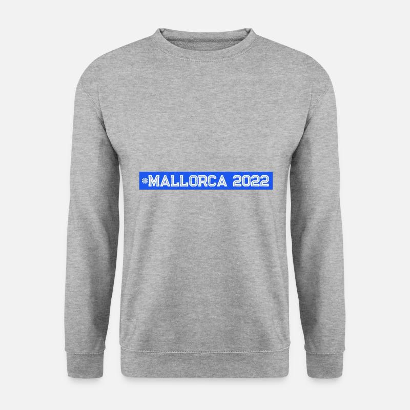 Mallorca 2022 - Unisex Pullover - Weißgrau meliert
